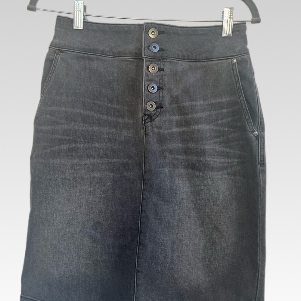 Prana Gray Denim Skirt size 4